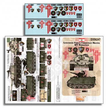 1/35 Lebanese Forces Christian Militia Forces AFV Markings