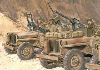 1/35 SAS 1/4-Ton 4x4 Patrol Car with Crew