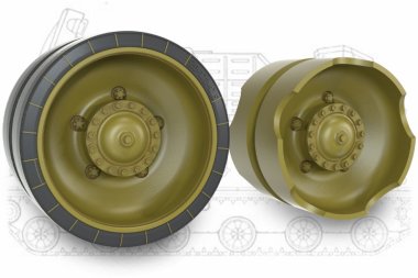 1/35 Idler & Road Wheels for 9K332 "TOR" M2 ADMS "SA-15 Gauntlet