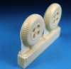 1/48 Hawker Tempest Late Main Wheels - Block Tread