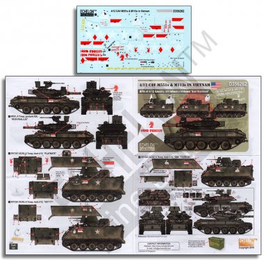 1/35 "4/12 Cavalry" M551s & M113s in Vietnam