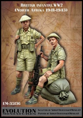 1/35 WWII British infantry, North Afrika 1941-43