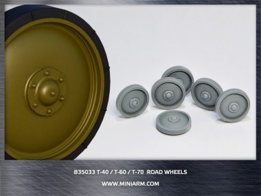 1/35 T-40, T-60, T-70 Road Wheels (12 pcs)