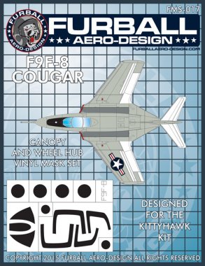 1/48 F9F-8 Cougar Vinyl Mask Set for Kitty Hawk