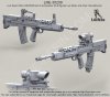 1/35 L85A1 SA80 Assault Rifle with Iron Sight and SUSAT Scope