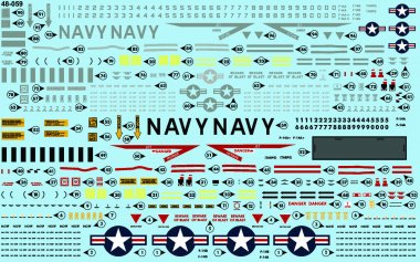 1/48 F-14 Tomcat Stencil & Data