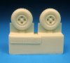 1/72 Spitfire Four Slot Block Tread Main Wheels