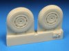 1/48 Hawker Tempest Late Main Wheels - Block Tread