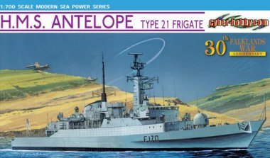 1/700 HMS Antelope, Type 21 Frigate "Falklands War Anniversary"