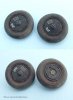 1/32 Bf109G Wheels, Ribbed Hub, Smooth Tire