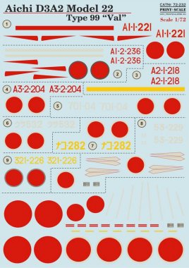 1/72 Aichi D3A2 Model 22