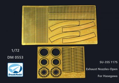1/72 Su-35S 117S Exhaust Nozzles Open for Hasegawa