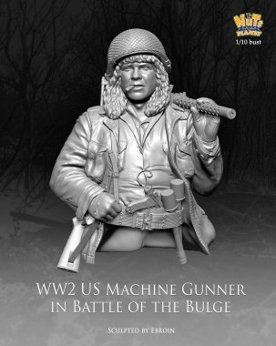 1/10 WWII US Machine Gunner in Battle of the Bulge