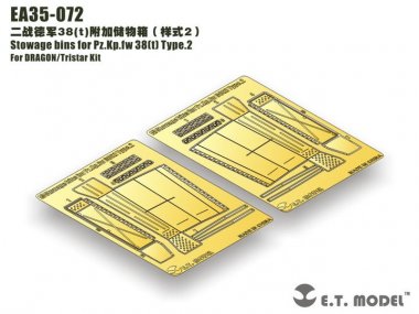 1/35 Pz.Kpfw.38(t) Stowage Bins Type.2 for Dragon/Tristar