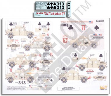 1/35 101st Airborne Humvees in Iraq