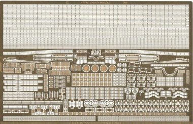 1/350 IJN Yamato/Musashi Detail Up Etching Parts for Tamiya