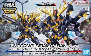 SDCS Unicorn Gundam 02 Banshee & Banshee Norn Parts Set