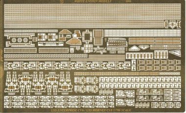 1/700 USS Hornet/Enterprise Detail Up Etching Parts for Tamiya