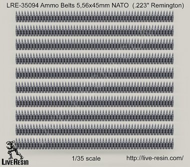 1/35 Ammo Belts 5.56x45mm NATO (.223" Remington)