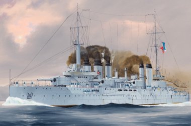 1/350 French Navy Danton, Pre-Dreadnought Battleship