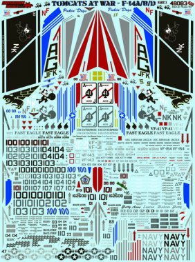 1/48 F-14A/B/D Tomcats At War Part.1