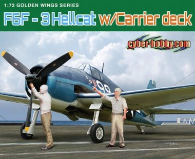 1/72 F6F-3 Hellcat w/Carrier Deck