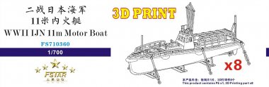 1/700 WWII IJN 11m Motor Boat (8 Set)