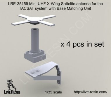 1/35 Mini-UHF X-Wing Sattelite Antenna for TACSAT System