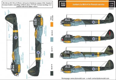 1/48 Junkers Ju88A-4 in Finnish Service