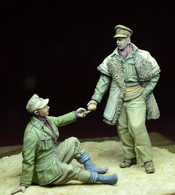 1/35 LRDG Officer & Afrika Korps POW, North Africa 1941-43