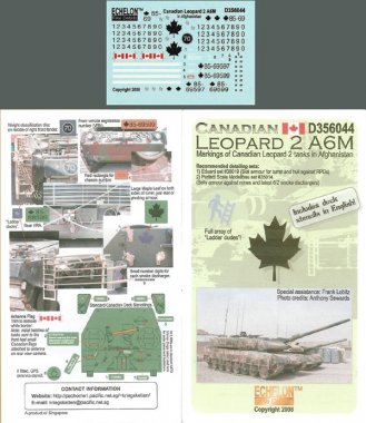 1/35 Canadian Leopard 2 A6M Markings