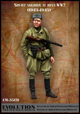 1/35 WWII Soviet Soldier at Rest 1943-45 #1