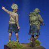 1/35 WWII Scottish Black Watch Officer & Soldier