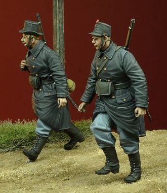 1/35 WWI Belgian Infantry walking, 1914-1915