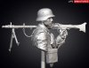 1/10 WWII German Wehrmacht MG34 Gunner, France 1940