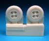 1/72 British 4-Slot 32" Wheels - Block Tread