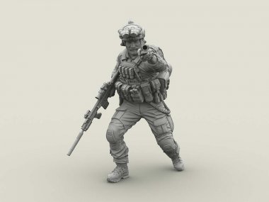 1/16 US Navy SEAL M79 Gunner (w/FN SCAR Mk.17)