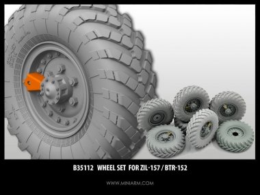 1/35 Wheel Set (7 pcs) for ZiL-157, BTR-152