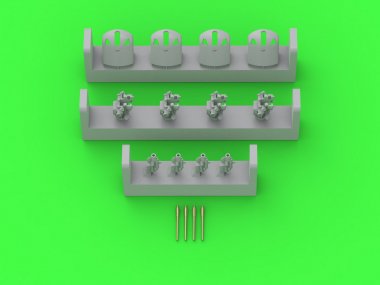 1/350 German 8.8cm/45 (3.46in) Flak L/45 Barrels (4 pcs)