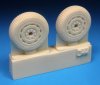 1/48 Sea Fury Main Wheels, Block Tread