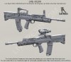 1/35 L85A2 SA80 Assault Rifle with Iron Sight and ACOG Scope