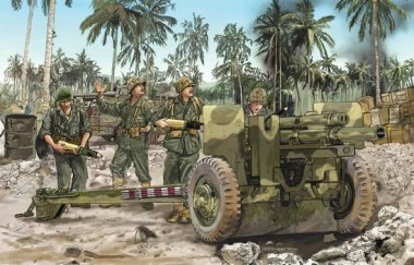 1/35 105mm Howitzer M2A1 & Carriage M2A2 w/ USMC Gun Crew