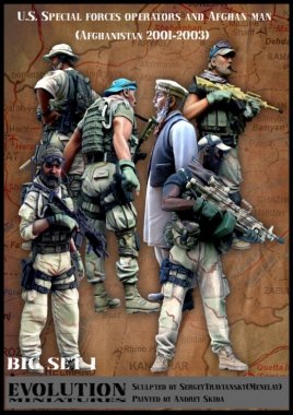 1/35 US Special Forces Operators and Afghan Man