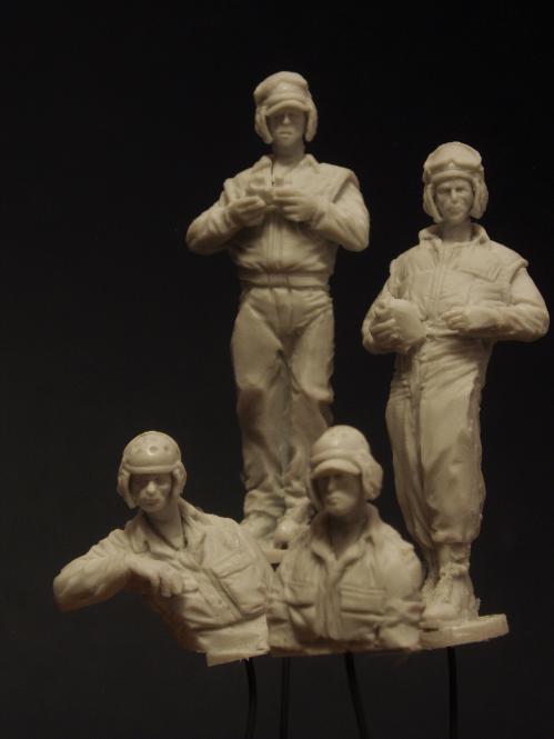 1/35 US Pershing Tank Crew, Korea War - Click Image to Close