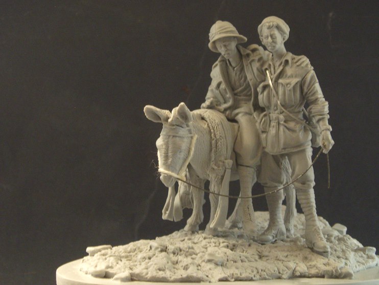 1/24 ANZAC's with Donkey, Gallipoli - Click Image to Close