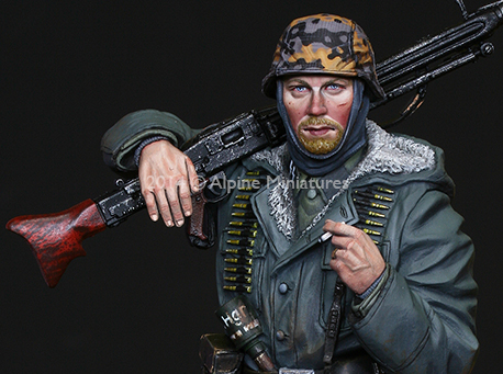 1/16 WWII German WSS MG42 Gunner - Click Image to Close