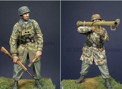 1/35 German Paratrooper Anti-Tank Team (2 Figures) - Click Image to Close