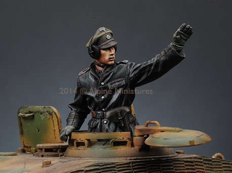 1/35 WWII German SS Panzer Commander #1 - Click Image to Close