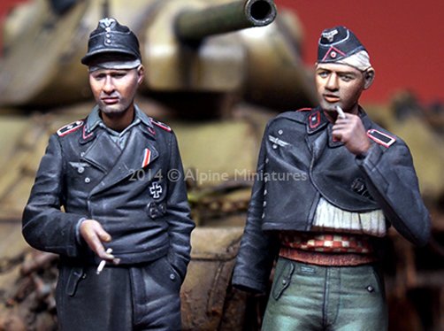 1/35 WWII German Panzer Crew Set (2 Figures) - Click Image to Close