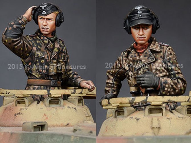 1/35 WWII German WSS Panzer Commander Set (2 Figures) - Click Image to Close